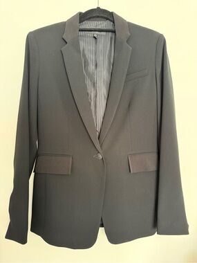rag & bone Women's Black Single-Button Tailored Blazer